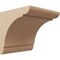 Ekena Millwork 7"W x 7"D x 7"H Wide Olympic Rough Cedar Woodgrain TimberThane Corbel, Primed Tan CORUR07X07X07OLYRCPR - alternate 1